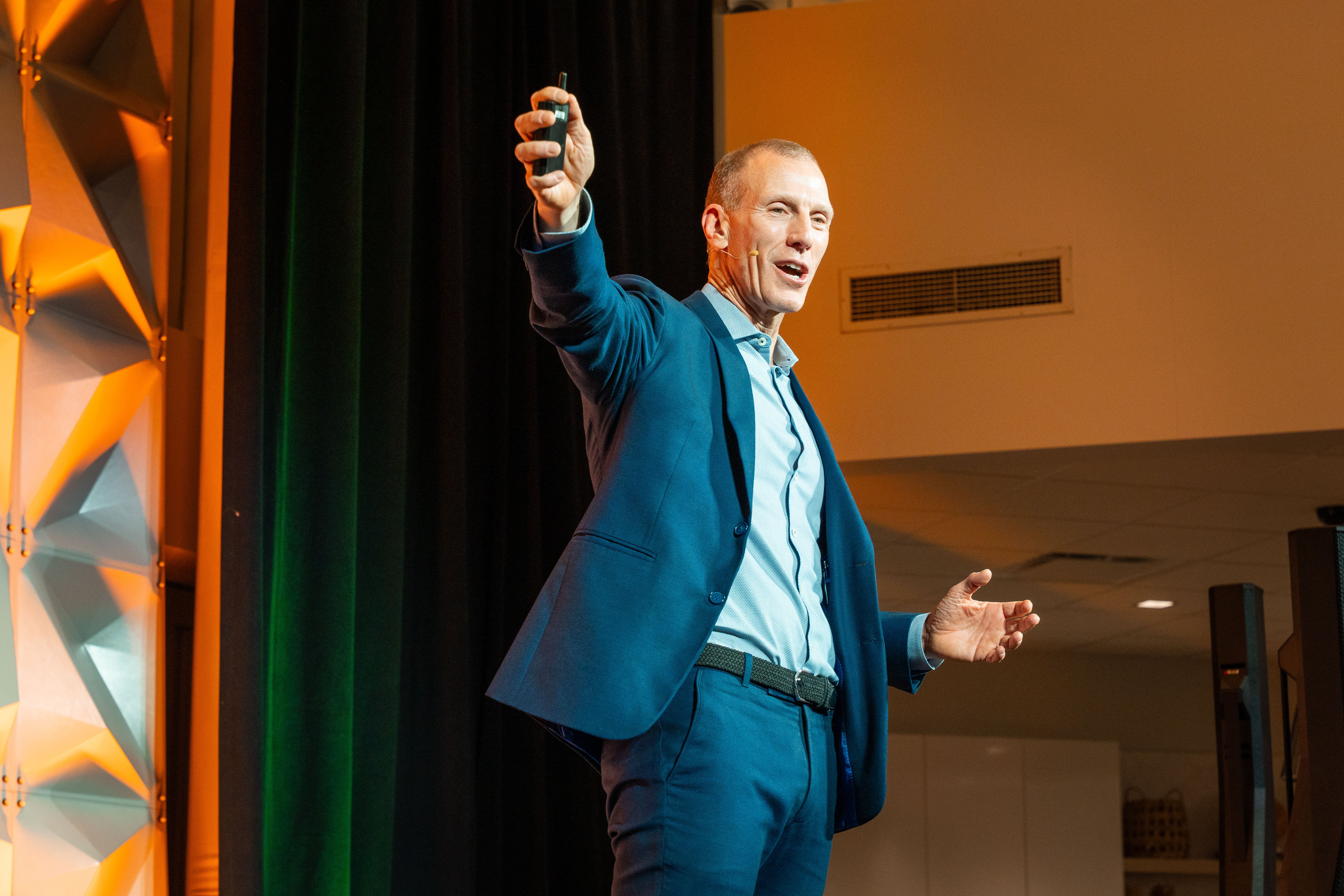 Jamie Metzl delivers the keynote address during the Aspire 2025 event at Stellix's headquarters in Foxborough, MA. Jamie Metzl delivers the keynote address during the Aspire 2025 event at Stellix's headquarters in Foxborough, MA.